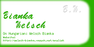 bianka welsch business card